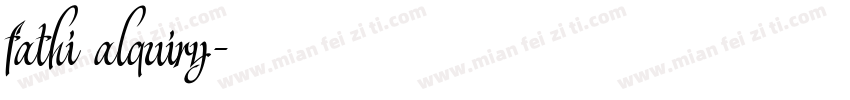 fathi alquiry字体转换